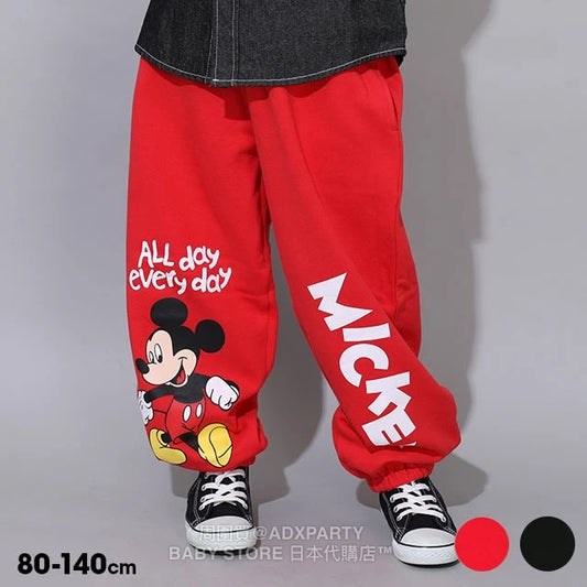 Japanese BDL x Disney Printed Sweatpants 80-140cm Boys' Autumn PANTS 
