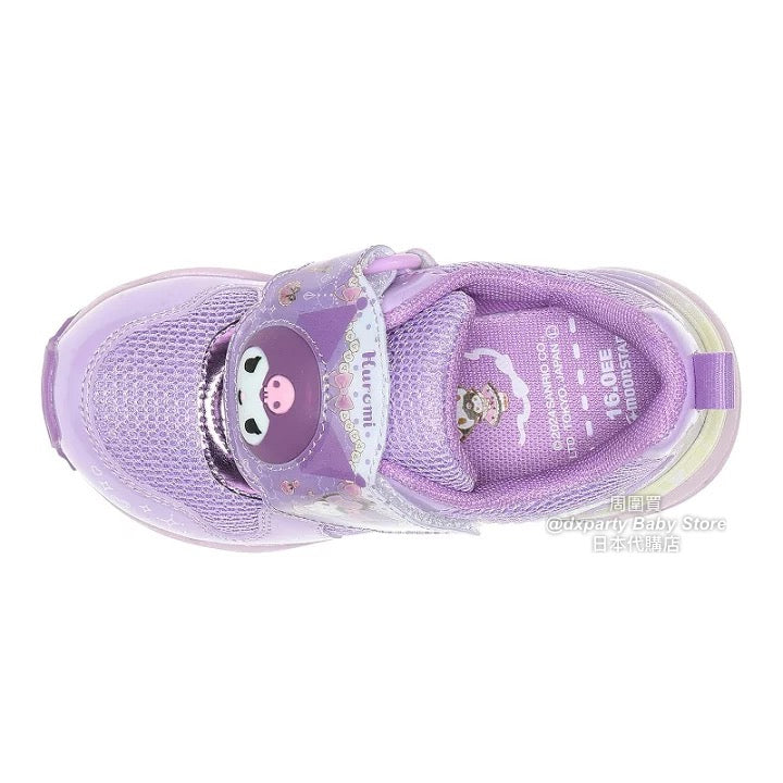 Moonstar x Sanrio LED-illuminated antibacterial and deodorant children's shoes (14-19cm) - direct from Japan. Girls' shoe collection.