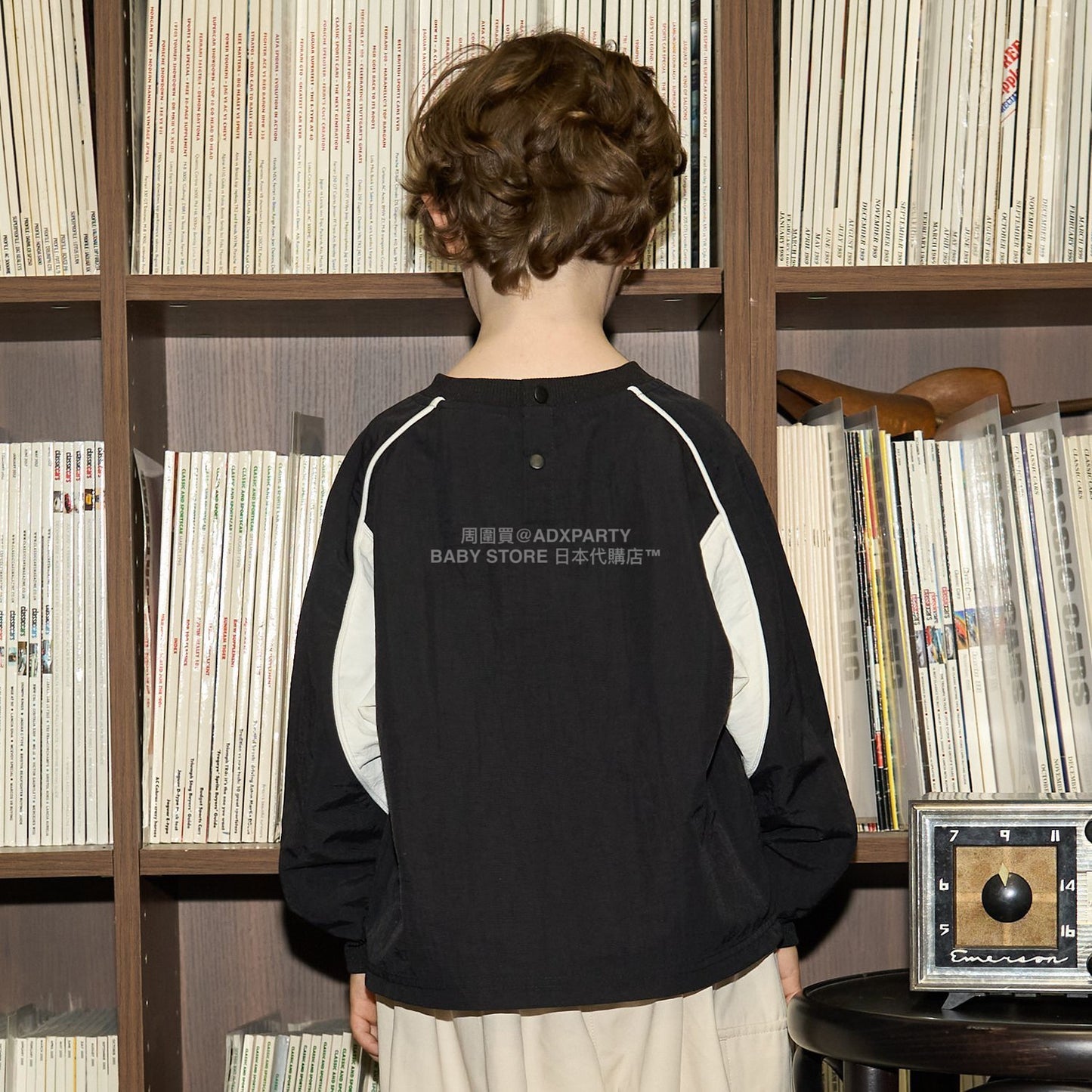 日本童裝 b・R# 拼色袖上衣 110-150cm 男童款 冬季 TOPS