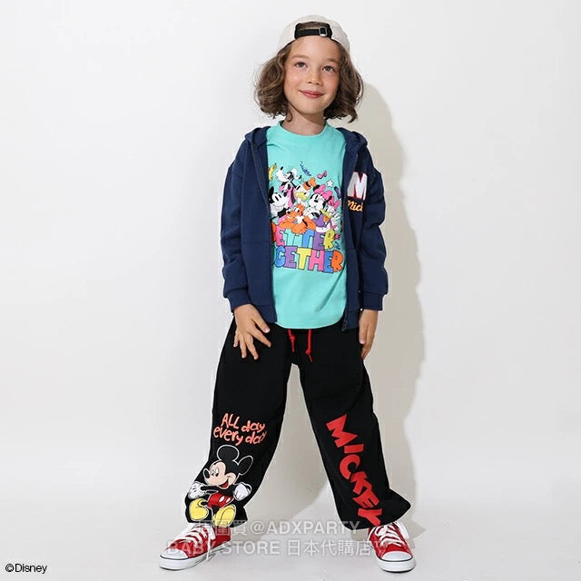 Japanese BDL x Disney Printed Sweatpants 80-140cm Boys' Autumn PANTS 