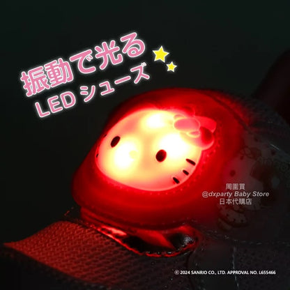 Moonstar x Sanrio LED-illuminated antibacterial and deodorant children's shoes (14-19cm) - direct from Japan. Girls' shoe collection.