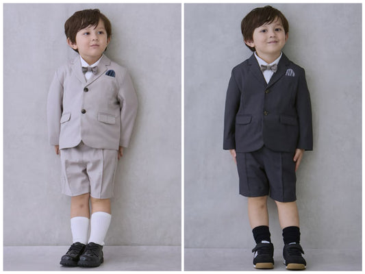 日本童裝 pe#main 西裝兩件套裝 90-130cm 男童款 冬季 OUTERWEAR 面試/宴會/表演