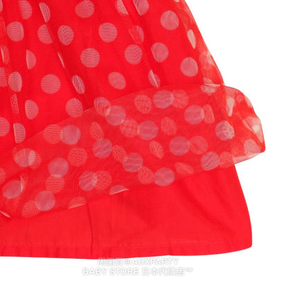 Japanese BDL x Disney Denim Mesh Dress (80-140cm) for Girls (Autumn) 