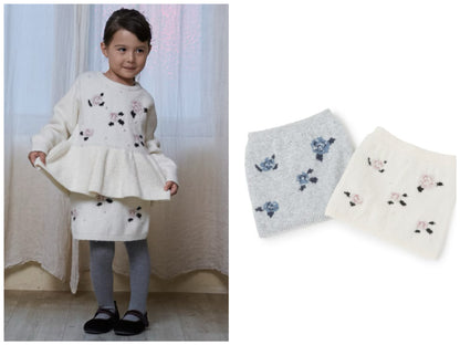 日本童裝 pe#main 珍珠針織短裙 80-130cm 女童款 冬季 SKIRTS