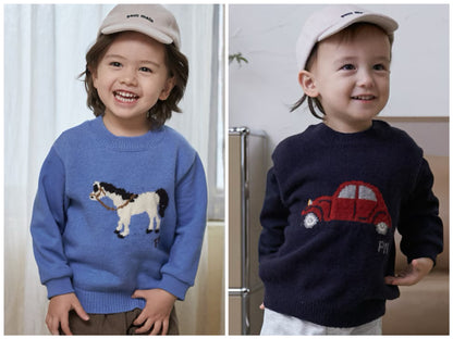 日本童裝 pe#main 針織毛衣 80-130cm 男童款 冬季 TOPS