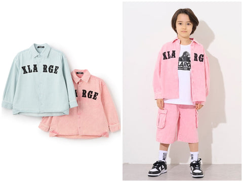 日本童裝 XLARGE KIDS 襯衫外套 90-140cm 男童款 春季 OUTERWEAR