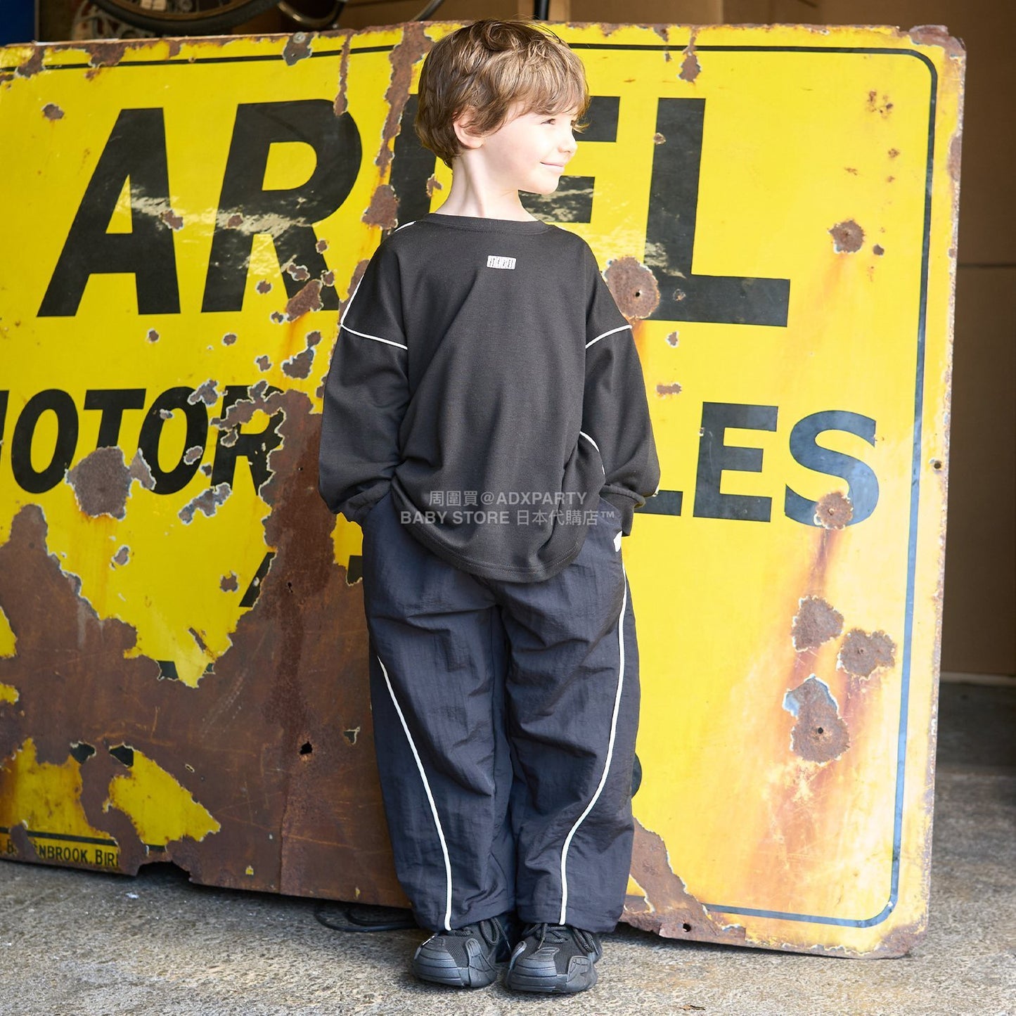 日本童裝 b・R# 運動長褲 110-150cm 男童款 冬季 TOPS