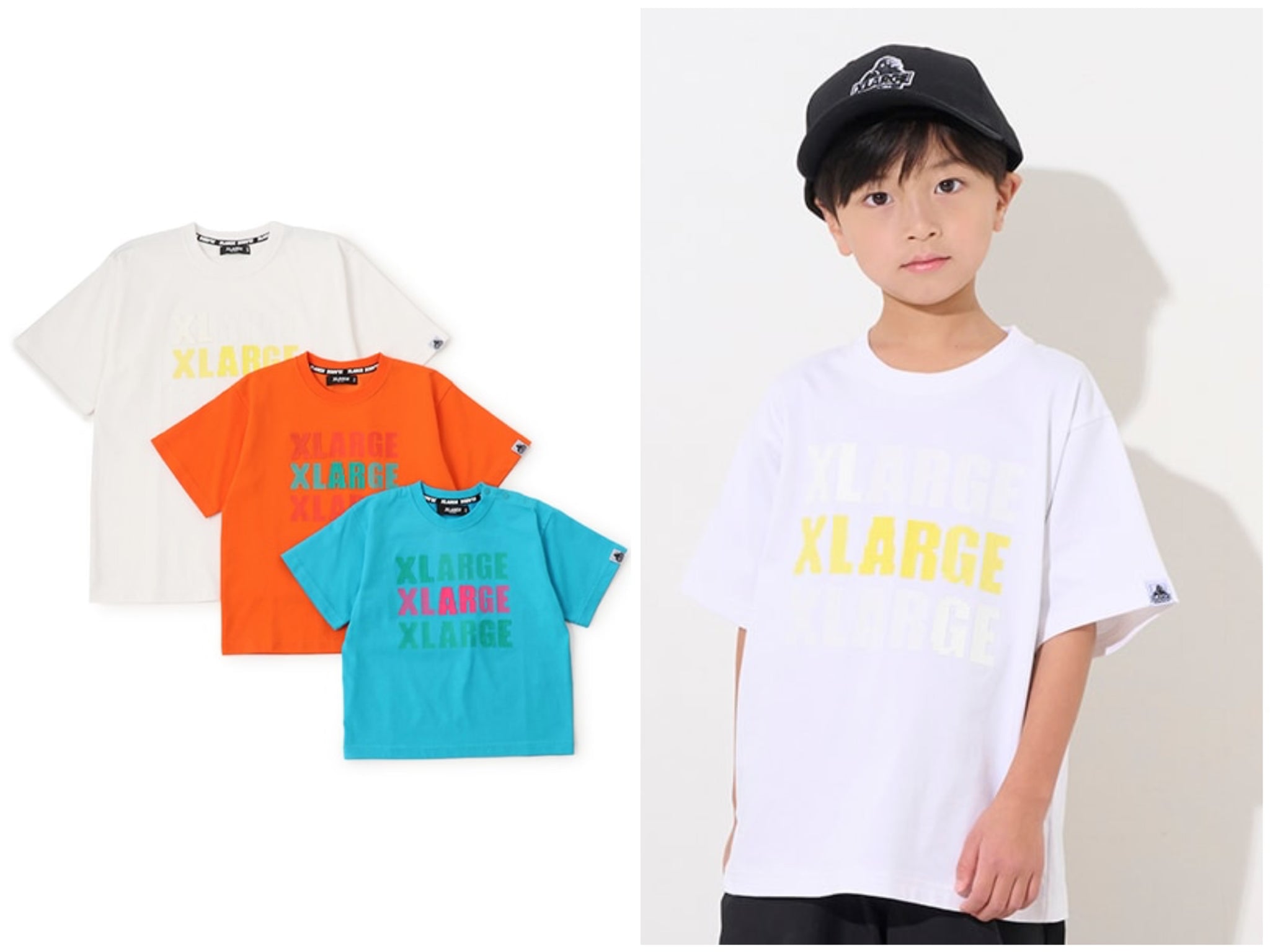 日本童裝 XLARGE KIDS 接觸冷感 短袖上衣 80-140cm 男童款 春季 TOPS