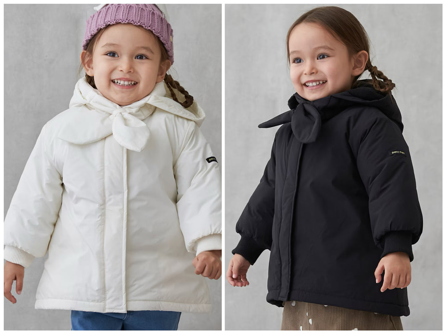 日本童裝 pe#main 夾棉抓毛外套 90-130cm 女童款 冬季 (適合香港平均溫度、寒冷天氣、溫度低天氣）OUTERWEAR