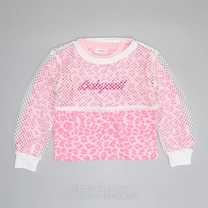 Japanese children's clothing BDL mesh top and long-sleeved top two-piece set 90-140cm girls autumn TOPS