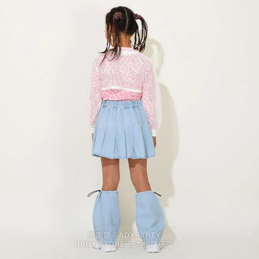 Japanese children's clothing BDL denim skirt with socks set 90-140cm girls autumn SKIRTS 