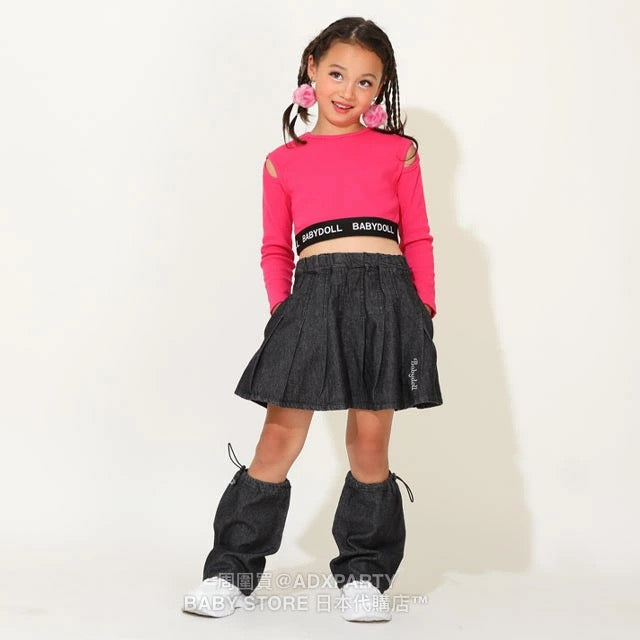 Japanese children's clothing BDL denim skirt with socks set 90-140cm girls autumn SKIRTS 