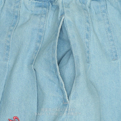 Japanese children's clothing BDL denim skirt with socks set 90-140cm girls autumn SKIRTS 
