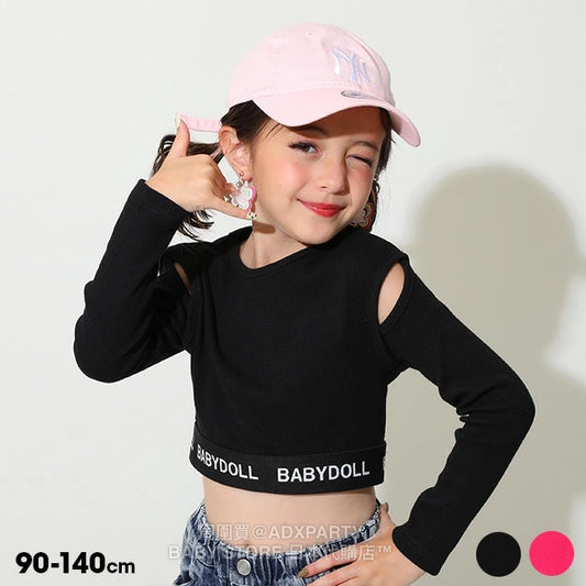 Japanese children's clothing BDL off-the-shoulder top 90-140cm girls autumn TOPS 