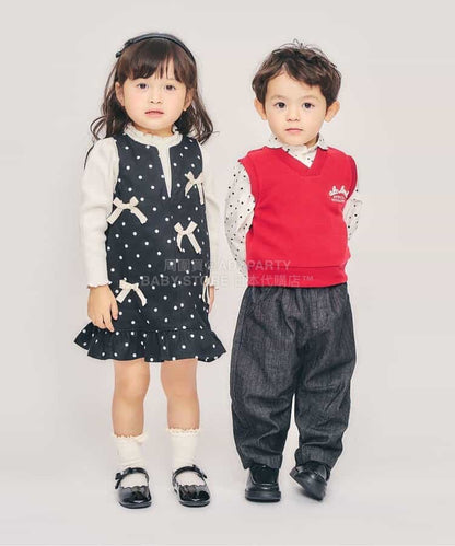 日本童裝 apres les cours 寬鬆長褲 80-130cm 男童款 夏季 PANTS