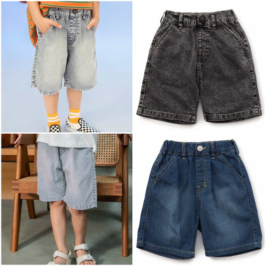 日本童裝 BREEZE 接觸冷感 牛仔短褲 90-150cm 男童款 夏季 PANTS