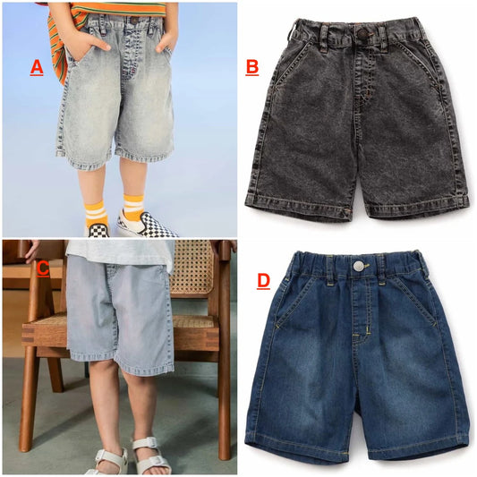 日本童裝 BREEZE 接觸冷感 牛仔短褲 90-150cm 男童款 夏季 PANTS