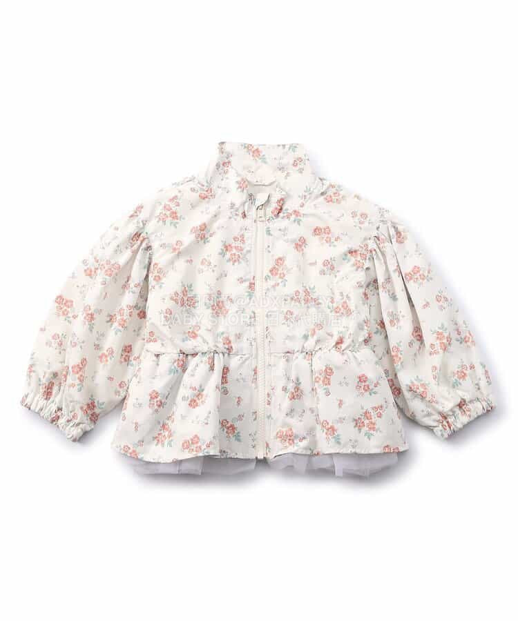 日本童裝 apres les cours 防水系列 拼紗裙邊風褸 80-140cm 女童款 夏季 OUTERWEAR