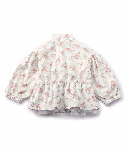 日本童裝 apres les cours 防水系列 拼紗裙邊風褸 80-140cm 女童款 夏季 OUTERWEAR