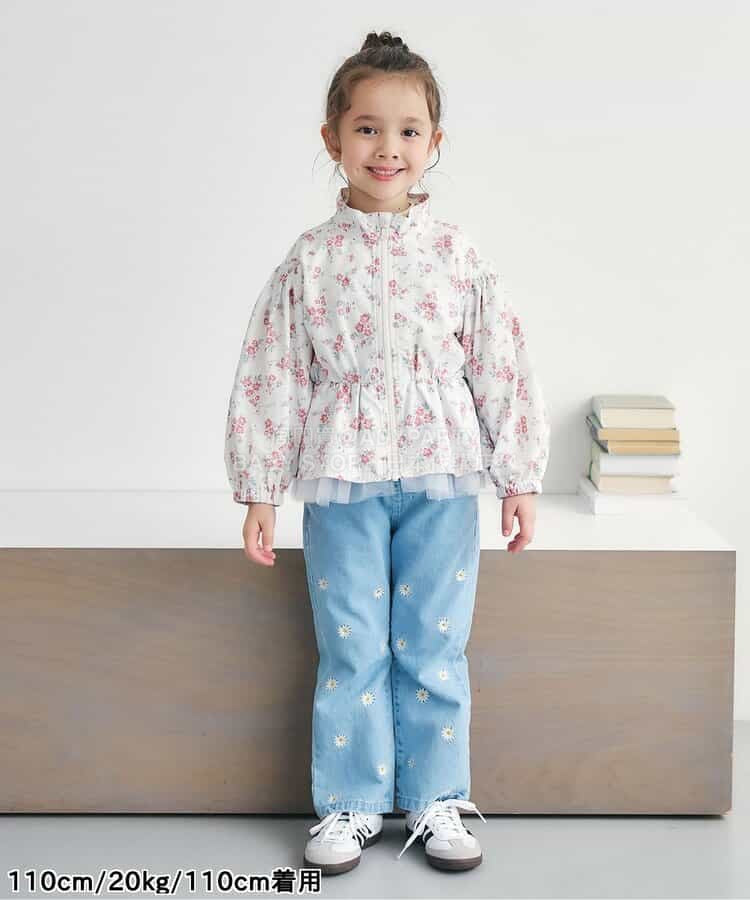 日本童裝 apres les cours 防水系列 拼紗裙邊風褸 80-140cm 女童款 夏季 OUTERWEAR