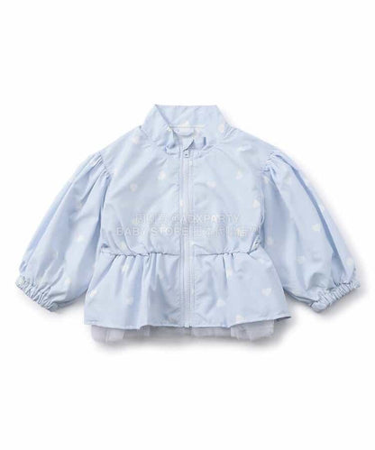 日本童裝 apres les cours 防水系列 拼紗裙邊風褸 80-140cm 女童款 夏季 OUTERWEAR