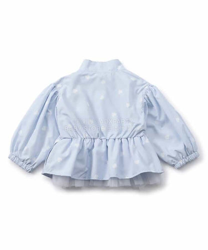 日本童裝 apres les cours 防水系列 拼紗裙邊風褸 80-140cm 女童款 夏季 OUTERWEAR