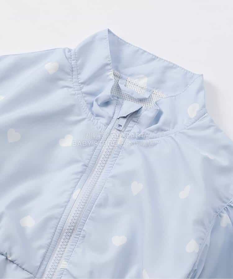 日本童裝 apres les cours 防水系列 拼紗裙邊風褸 80-140cm 女童款 夏季 OUTERWEAR