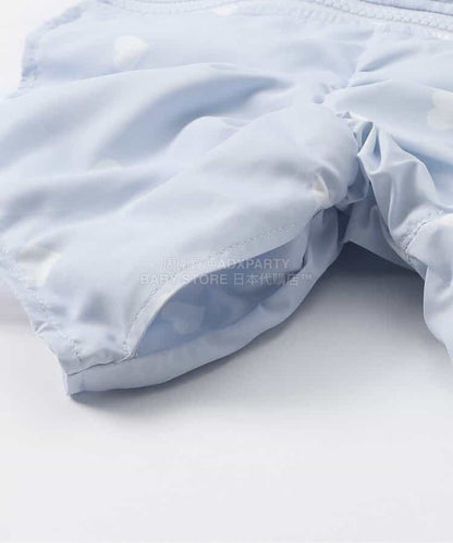 日本童裝 apres les cours 防水系列 拼紗裙邊風褸 80-140cm 女童款 夏季 OUTERWEAR