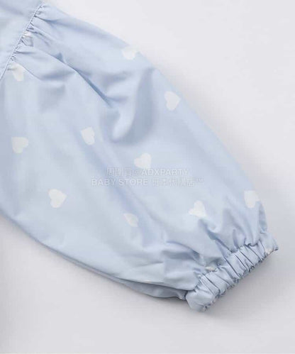 日本童裝 apres les cours 防水系列 拼紗裙邊風褸 80-140cm 女童款 夏季 OUTERWEAR