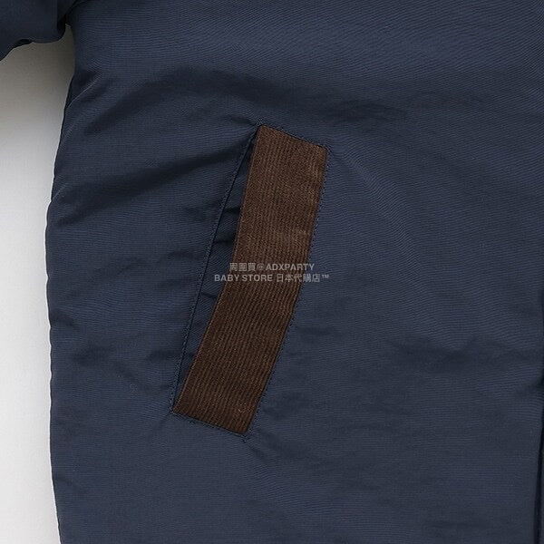 日本童裝 b・R# 燈芯絨領泡泡袖夾棉外套 100-150cm 男童款 冬季 (適合香港平均溫度、寒冷天氣、溫度低天氣）OUTERWEAR