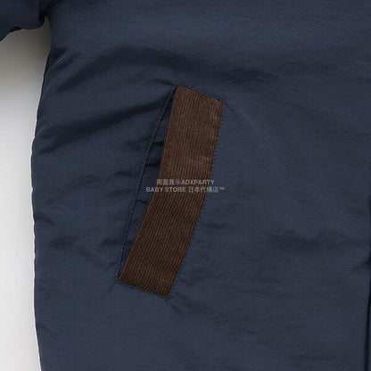 日本童裝 b・R# 燈芯絨領泡泡袖夾棉外套 100-150cm 男童款 冬季 (適合香港平均溫度、寒冷天氣、溫度低天氣）OUTERWEAR