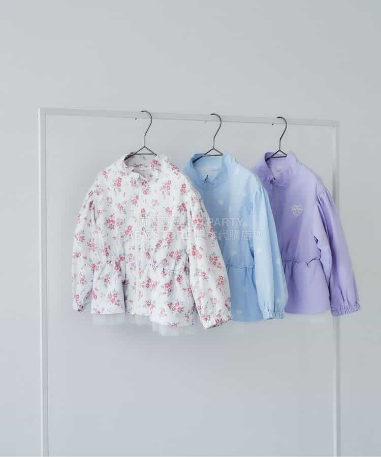 日本童裝 apres les cours 防水系列 拼紗裙邊風褸 80-140cm 女童款 夏季 OUTERWEAR