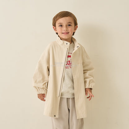 日本童裝 b・R# 中長版摩登大褸 100-150cm 男童款 冬季 (適合初秋、香港平均溫度、寒冷天氣）OUTERWEAR