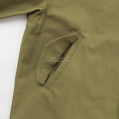 日本童裝 b・R# 中長版摩登大褸 100-150cm 男童款 冬季 (適合初秋、香港平均溫度、寒冷天氣）OUTERWEAR