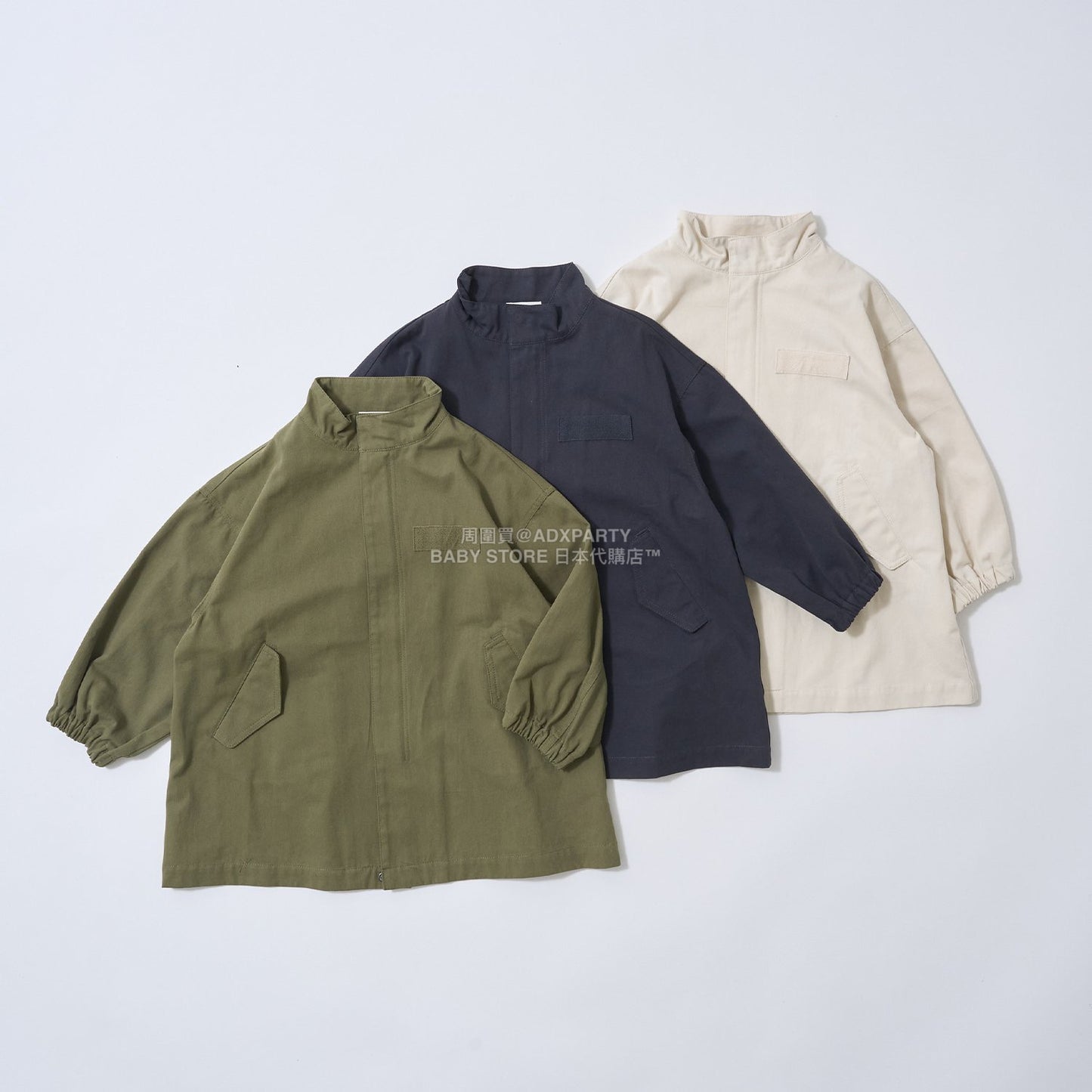 日本童裝 b・R# 中長版摩登大褸 100-150cm 男童款 冬季 (適合初秋、香港平均溫度、寒冷天氣）OUTERWEAR