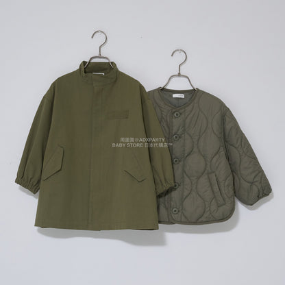 日本童裝 b・R# 中長版摩登大褸 100-150cm 男童款 冬季 (適合初秋、香港平均溫度、寒冷天氣）OUTERWEAR