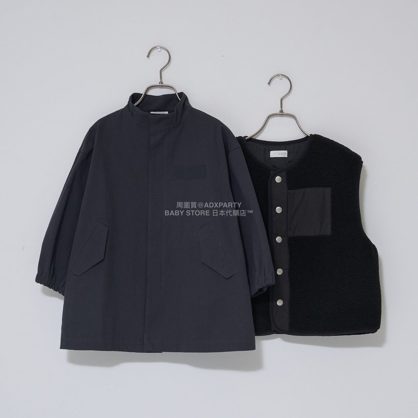 日本童裝 b・R# 中長版摩登大褸 100-150cm 男童款 冬季 (適合初秋、香港平均溫度、寒冷天氣）OUTERWEAR