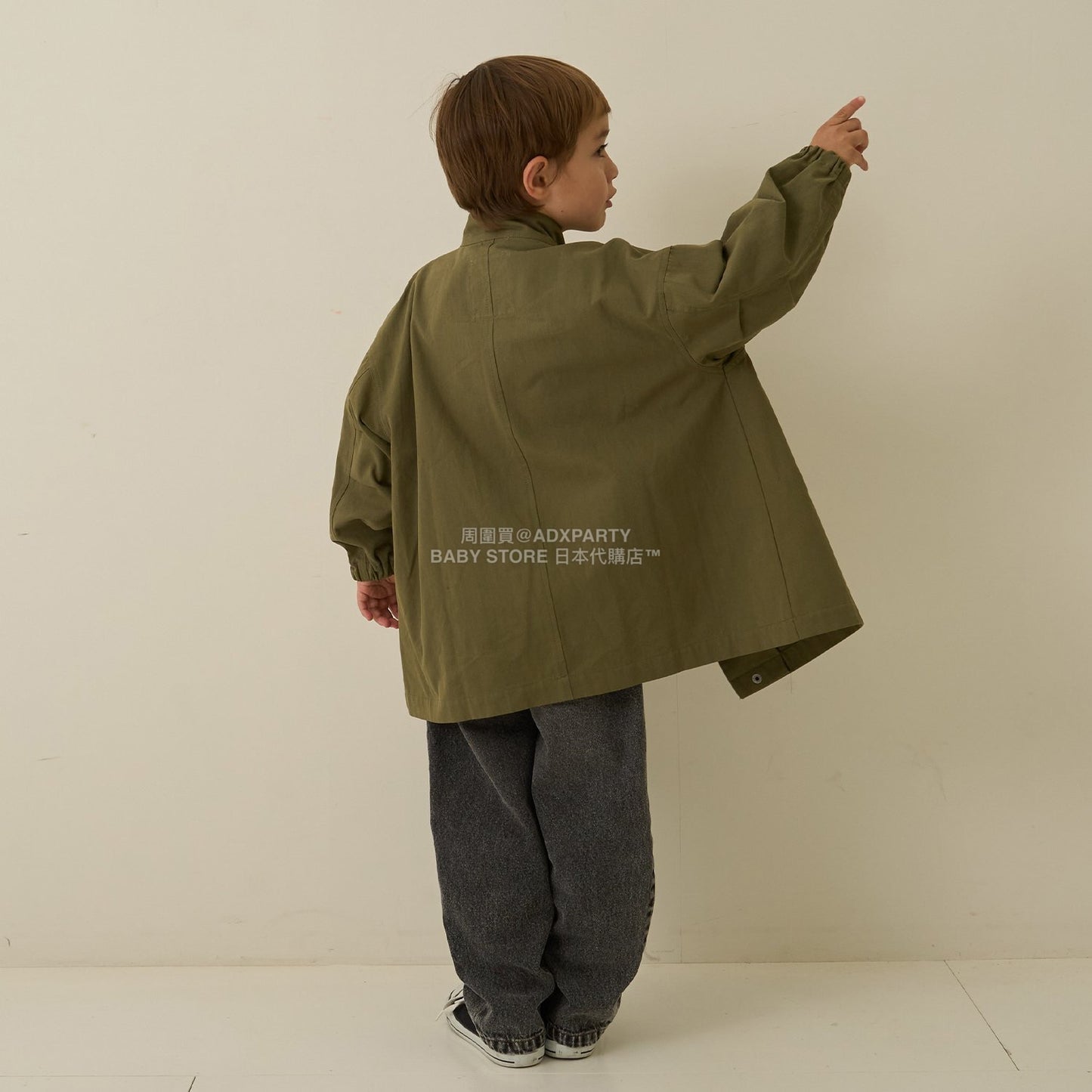 日本童裝 b・R# 中長版摩登大褸 100-150cm 男童款 冬季 (適合初秋、香港平均溫度、寒冷天氣）OUTERWEAR