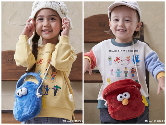日本直送 pe#main x SESAME STREET 芝麻街毛毛斜孭袋 包系列 其他品牌