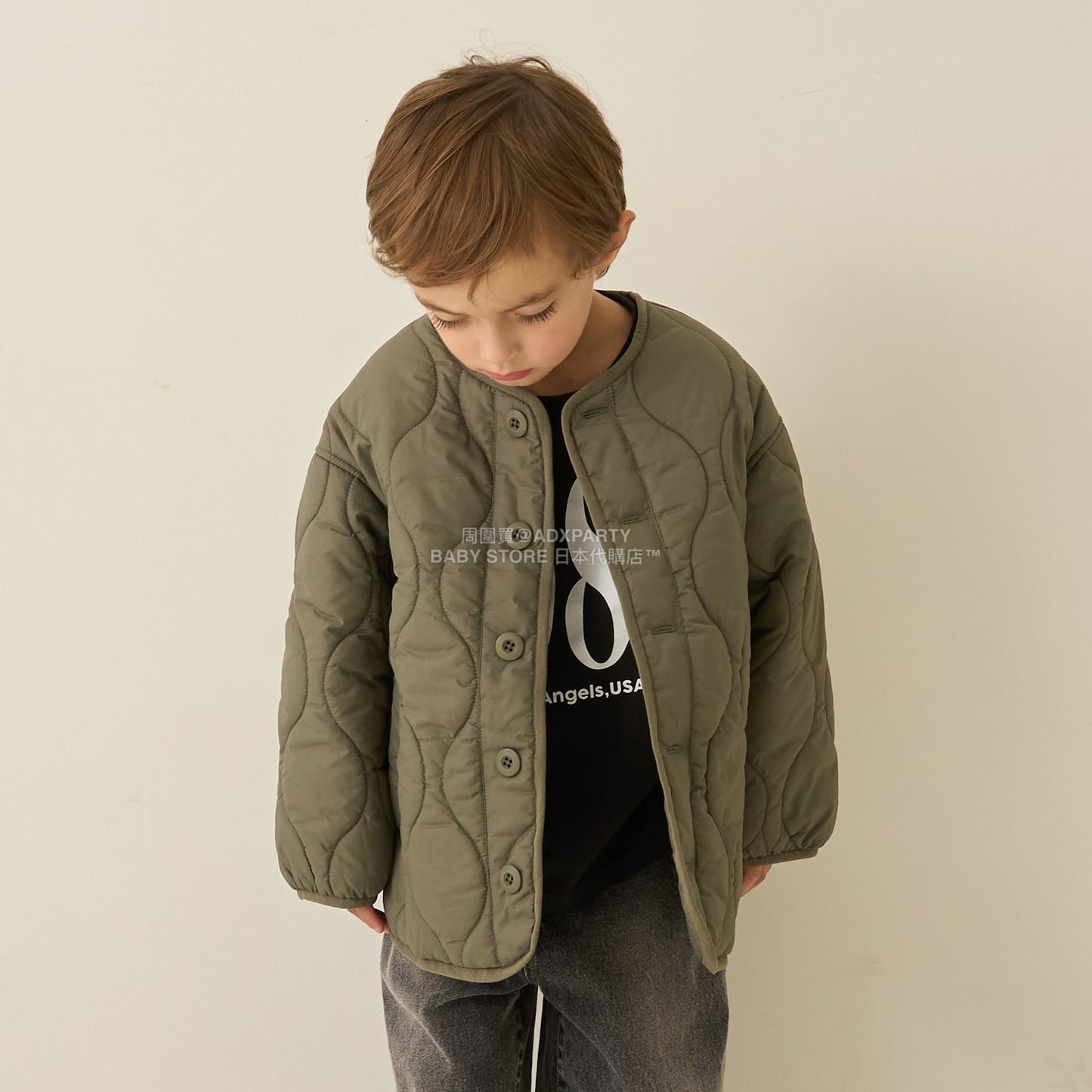 日本童裝 b・R# 夾棉外套或內搭 100-150cm 男童款 冬季 (適合初秋、香港平均溫度、寒冷天氣、溫度低天氣）OUTERWEAR