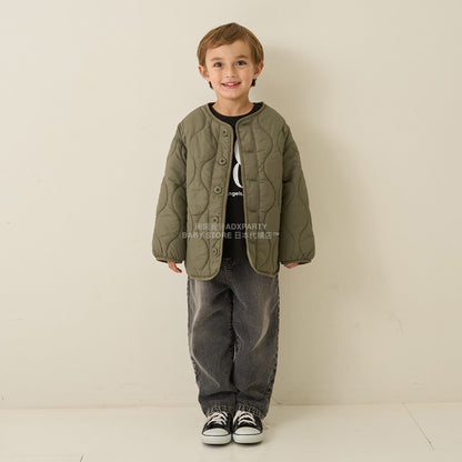 日本童裝 b・R# 夾棉外套或內搭 100-150cm 男童款 冬季 (適合初秋、香港平均溫度、寒冷天氣、溫度低天氣）OUTERWEAR