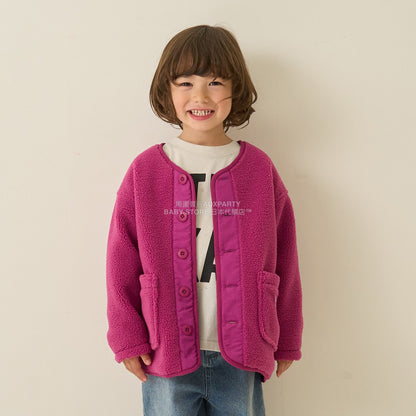 日本童裝 b・R# 抓毛口袋外套 100-150cm 男童款 冬季 (適合初秋、香港平均溫度、寒冷天氣）OUTERWEAR