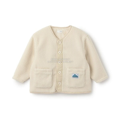 日本童裝 b・R# 抓毛口袋外套 100-150cm 男童款 冬季 (適合初秋、香港平均溫度、寒冷天氣）OUTERWEAR