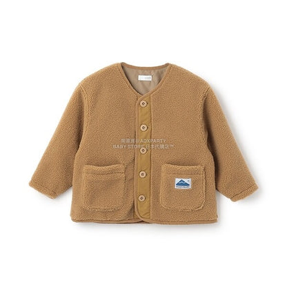 日本童裝 b・R# 抓毛口袋外套 100-150cm 男童款 冬季 (適合初秋、香港平均溫度、寒冷天氣）OUTERWEAR