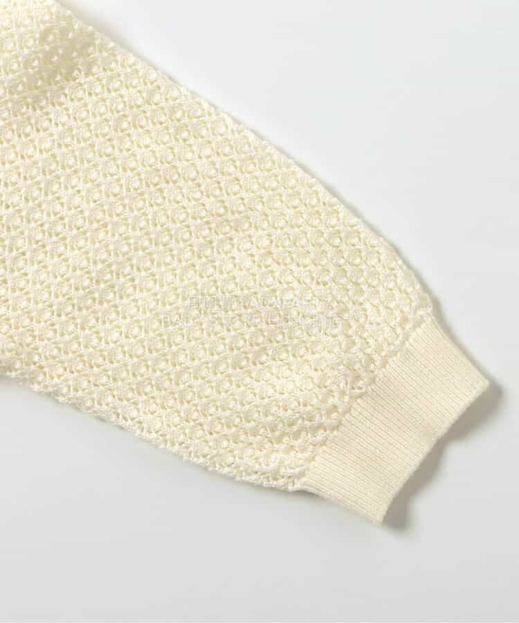 日本童裝 apres les cours 鏤空針織外套 70-80cm 女童款 初生嬰兒 春季 OUTERWEAR