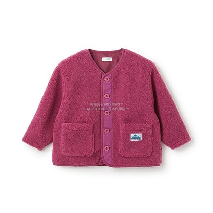 日本童裝 b・R# 抓毛口袋外套 100-150cm 男童款 冬季 (適合初秋、香港平均溫度、寒冷天氣）OUTERWEAR