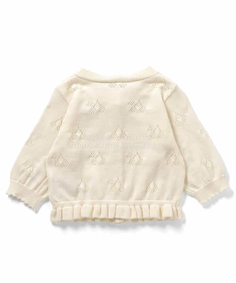 日本童裝 apres les cours 鏤空針織外套 70-80cm 女童款 初生嬰兒 春季 OUTERWEAR