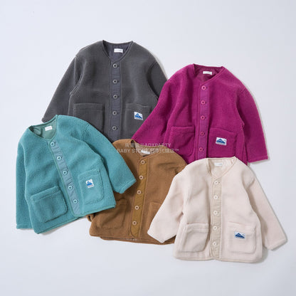 日本童裝 b・R# 抓毛口袋外套 100-150cm 男童款 冬季 (適合初秋、香港平均溫度、寒冷天氣）OUTERWEAR