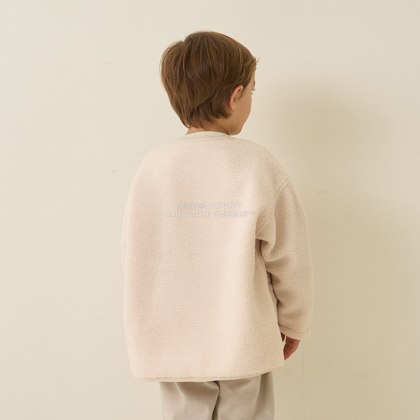 日本童裝 b・R# 抓毛口袋外套 100-150cm 男童款 冬季 (適合初秋、香港平均溫度、寒冷天氣）OUTERWEAR