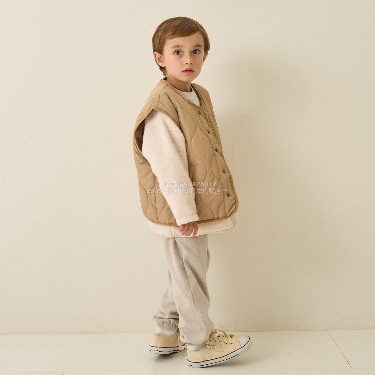 日本童裝 b・R# 抓毛口袋外套 100-150cm 男童款 冬季 (適合初秋、香港平均溫度、寒冷天氣）OUTERWEAR